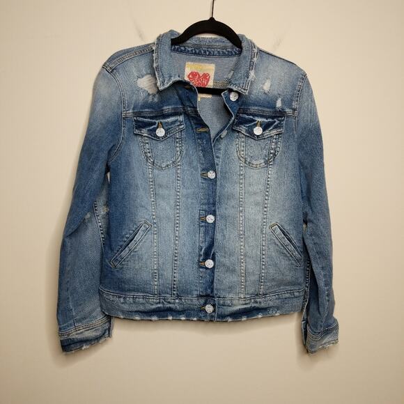 Slink Jeans Front Button Jean Jacket - Sz M - NWT - Picture 3 of 16